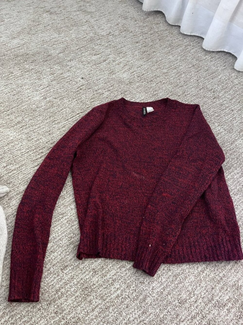 H&M Divided Red Knit Sweater